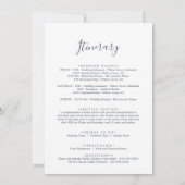 Lila grüner Eukalyptus Begrüßungsbrief und Reisebe (Rückseite)