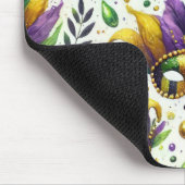LILA GRÜNER GOLD GLITZER SEHEN MARDI GRAS MASKS MOUSEPAD (Ecke)