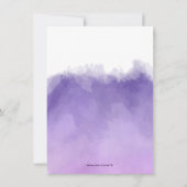 Lila grüner Kaktus Dusche für kokulente Paare Einladung (Rückseite)