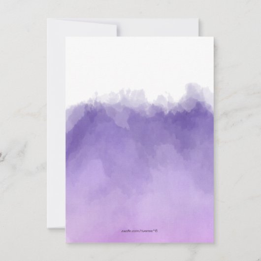 Lila grüner Kaktus Dusche für kokulente Paare Einladung (Rückseite)