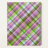 Lila grüner Karierter Planer (Rückseite)