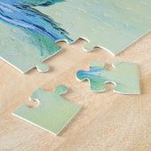 Lila-Grüner-Kolibri-Malerei Puzzle (Seite)