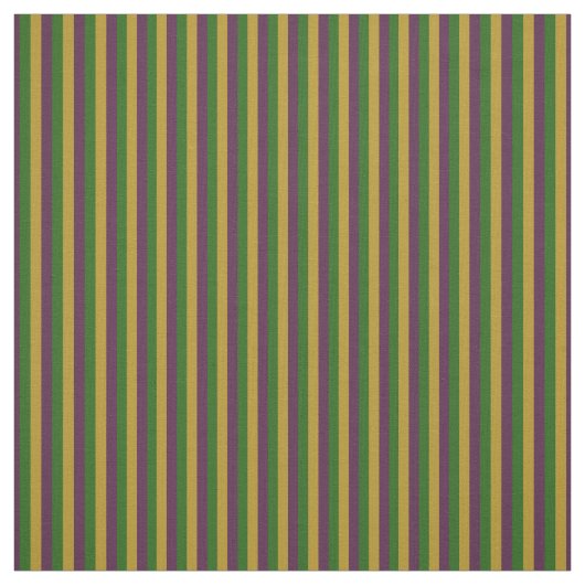 Lila, Grüner u. Goldkarneval Striped Stoff (Muster)