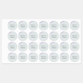 Lila grünes Aquarell-Blätter Etiketten (Blatt)