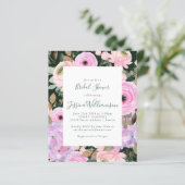 Lila grünes Brautparty laden ein (Stehend Vorderseite)