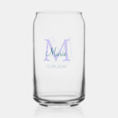 lila grünes Datum Dosenglas (Rückseite)