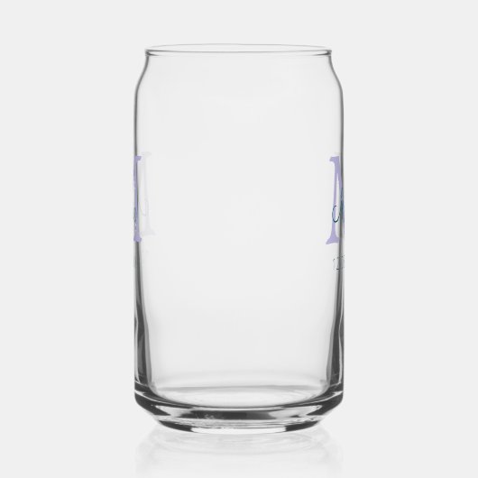 lila grünes Datum Dosenglas (Links)