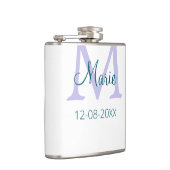 lila grünes Datum Flachmann (Rechts)