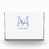 lila grünes Datum Fotoblock (Vorderseite)