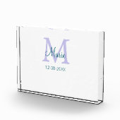 lila grünes Datum Fotoblock (Rechts)