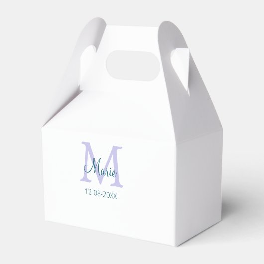 lila grünes Datum Geschenkschachtel (Vorderseite)