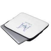 lila grünes Datum Laptopschutzhülle (Vorne Knopf)