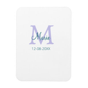 lila grünes Datum Magnet