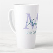 lila grünes Datum Milchtasse (Linke Ecke)