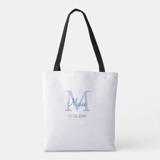 lila grünes Datum Tasche (Rückseite)