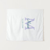 lila grünes Datum Wandteppich (Vorderseite (Horizontal))