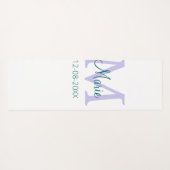 lila grünes Datum Yogamatte (Rückseite (Horizontal))