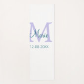 lila grünes Datum Yogamatte (Vorderseite)