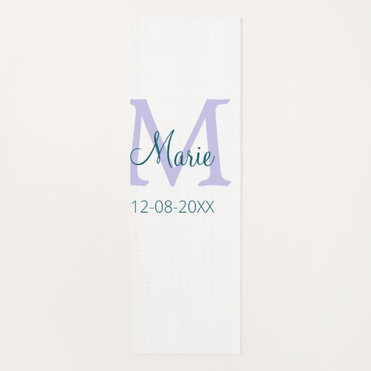 lila grünes Datum Yogamatte (Vorderseite)