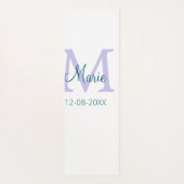 lila grünes Datum Yogamatte (Rückseite)