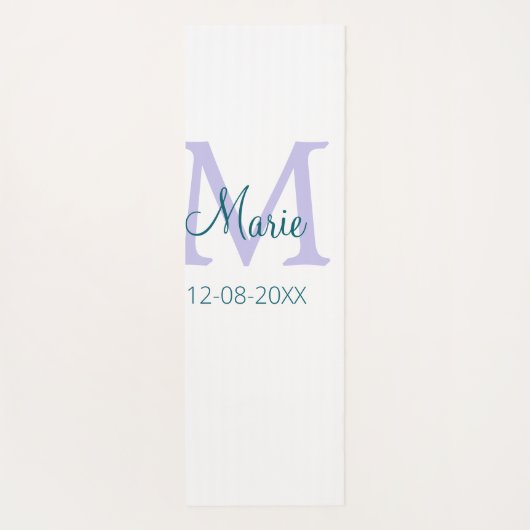 lila grünes Datum Yogamatte (Rückseite)