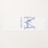 lila grünes Datum Yogamatte (Vorderseite (Horizontal))