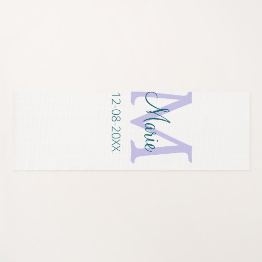 lila grünes Datum Yogamatte (Vorderseite (Horizontal))