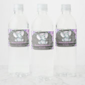 Lila grünes Flaschenetikett für Mädchen Wasserflaschenetikett (Flaschen)