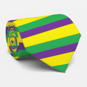 LILA GRÜNES GOLDkarneval-STREIFEN Krawatte (Gerollt)