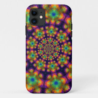 Lila grünes Kaleidoskop-Muster wirbeln Case-Mate iPhone Hülle