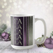 Lila grünes Weihnachtsfest La La Pattern#27 ID1009 Kaffeetasse