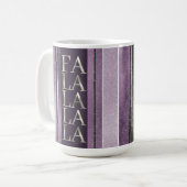 Lila grünes Weihnachtsfest La La Pattern#27 ID1009 Kaffeetasse (Vorderseite Links)