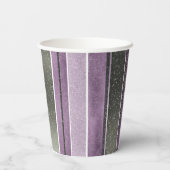 Lila grünes Weihnachtsfest La La Pattern#27 ID1009 Pappbecher (Rückseite)