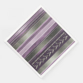 Lila grünes Weihnachtsfest La La Pattern#27 ID1009 Serviette (Ecke)