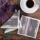 Lila grünes Weihnachtsfest La La Pattern#27 ID1009 Serviette