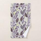 Lila grünes Weihnachtsgeschmack#21 ID1009 Badhandtuch Set (Handtuch)