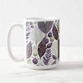 Lila grünes Weihnachtsgeschmack#21 ID1009 Kaffeetasse (Links)