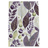 Lila grünes Weihnachtsgeschmack#21 ID1009 Mittlere Geschenktüte (Rückseite)