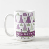 Lila grünes Weihnachtsgeschmack#25 ID1009 Kaffeetasse (Links)