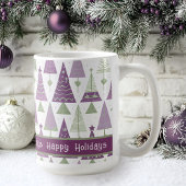 Lila grünes Weihnachtsgeschmack#25 ID1009 Kaffeetasse