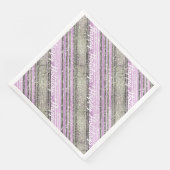 Lila grünes Weihnachtsmuster#28 ID1009 Serviette (Ecke)