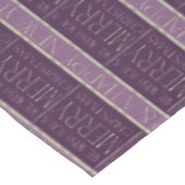 Lila grünes Weihnachtsmuster#35b ID1009 Tischdecke (Schrägansicht)