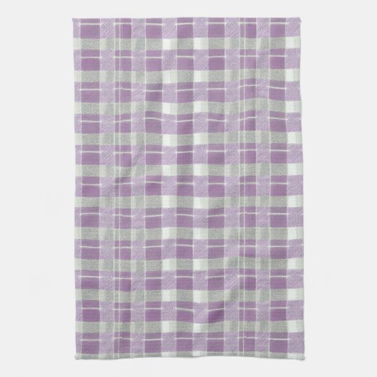 Lila grünes Weihnachtsmuster#7 ID1009 Geschirrtuch (Vertikal)