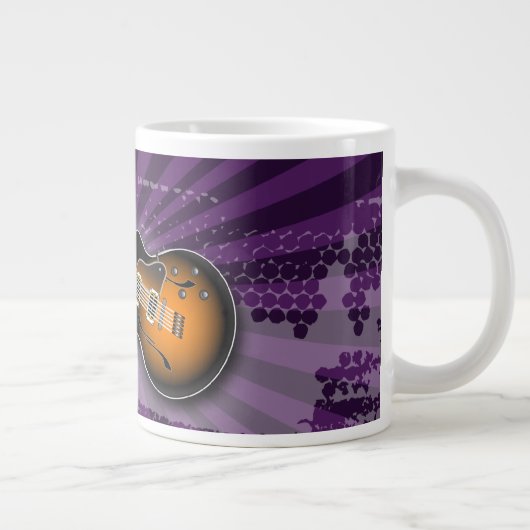 Lila Grunge Burst Gitarre Tasse (Rechts)
