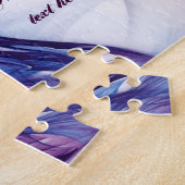 Lila Grunge Heart Puzzle (Seite)