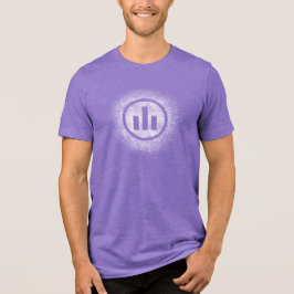 Lila Grunge Independent Center-Logo-T - Shirt