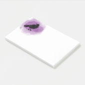 Lila Grunge Raven Post-it-Notizen Post-it Klebezettel (angewinkelt)