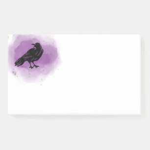 Lila Grunge Raven Post-it-Notizen Post-it Klebezettel