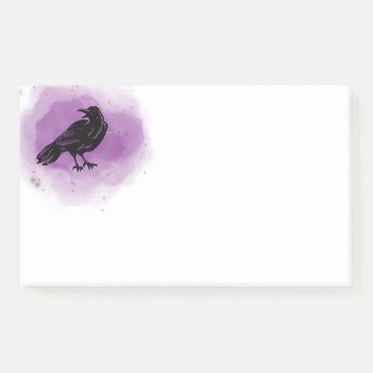 Lila Grunge Raven Post-it-Notizen Post-it Klebezettel (Vorderseite)