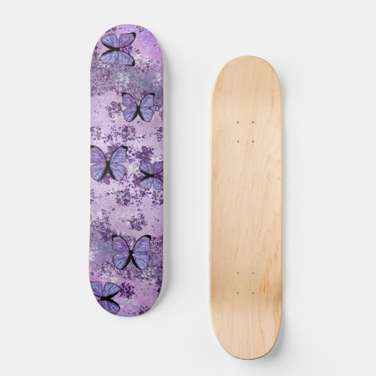 Lila Grunge Skateboard (Vorderseite)